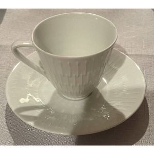 Hutschenreuther Selb Bavaria Apart -Demitasse Teacup & Saucer Bavaria Germany
